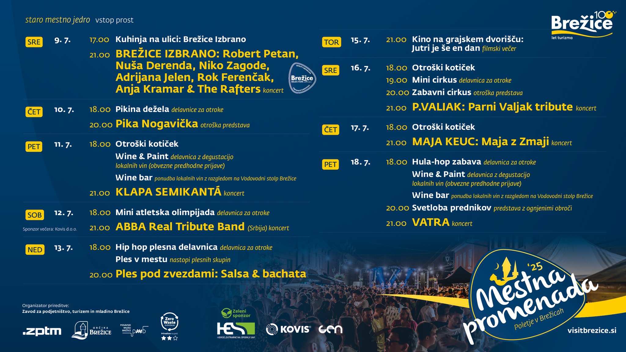 Mestna Promenada Brežice Program 2025