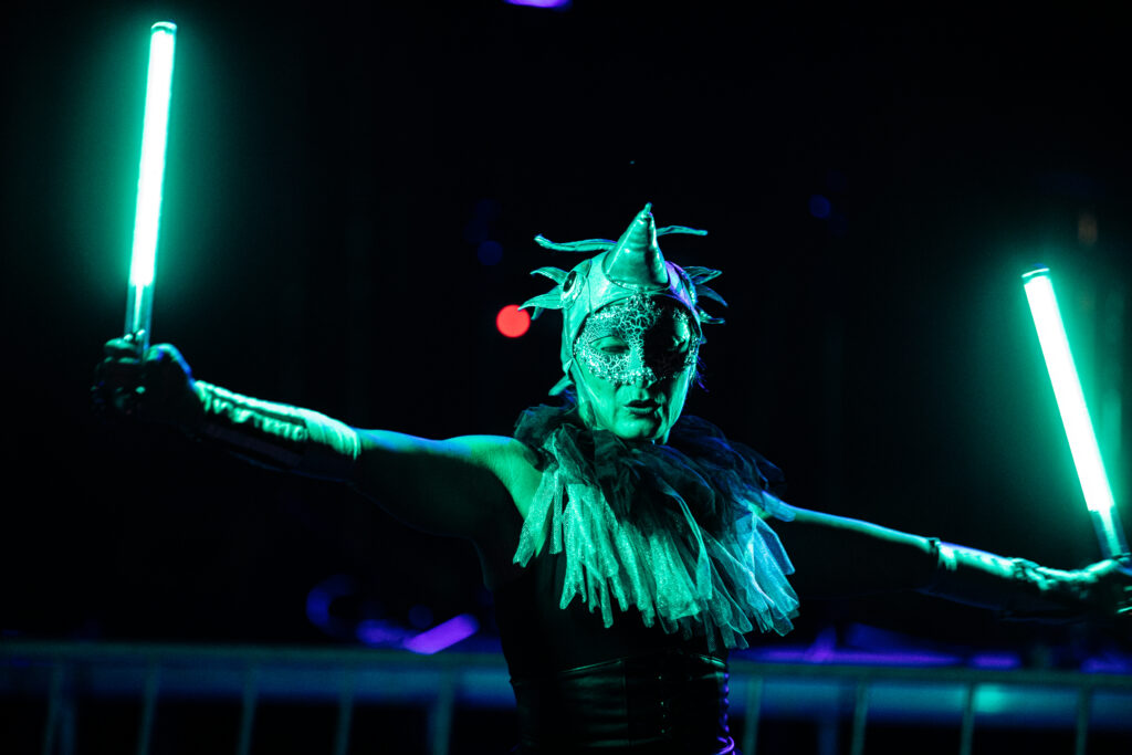 Noč na Krki - svetlobni performans